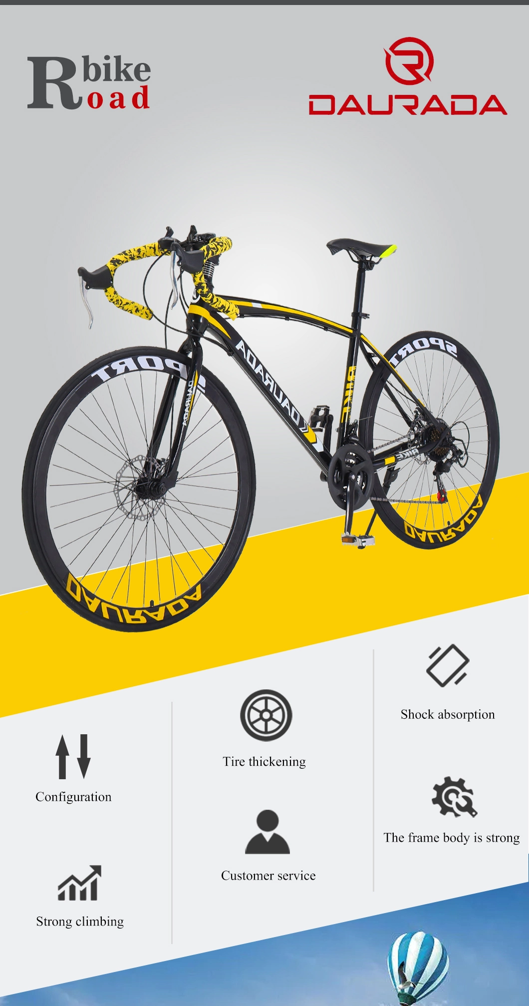 China Factory Directly Supply 700cc 21 Speed Mountain Bicycles Road Bicycle Bikes for Adults