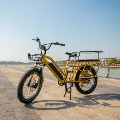 Грузовой электрический велосипед с задним двигателем, Детский электрический велосипед, Городской зарядный велосипед